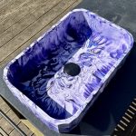 Umywalka nadblatowa betonowa cloud stone effect